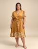 Immagine di PLUS SIZE DRESS WITH POLKA DOT LEAF PATTERN